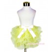 Yellow Flower Petal Newborn Baby Pettiskirt With White Bow N186 